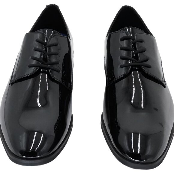 Kenneth Cole Men\'s Hogart Patent Derby Dress Shoes Black 12M main image 6
